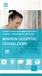 Mobile Screenshot of marien-hospital.de