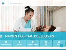 Tablet Screenshot of marien-hospital.de